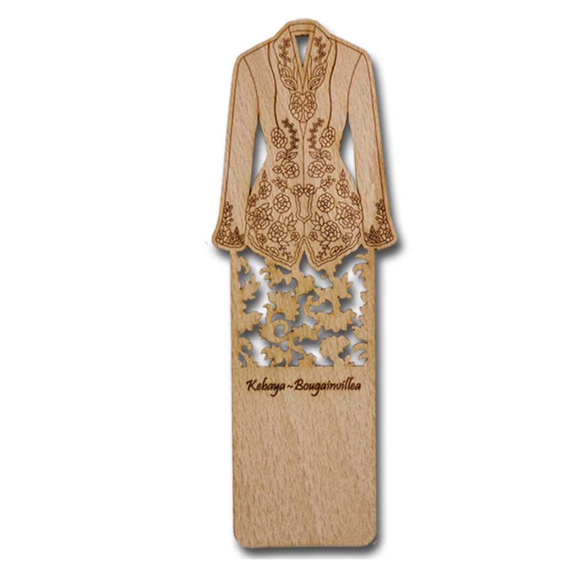 Wooden Bookmark Traditional Kebaya Nyonya Costume