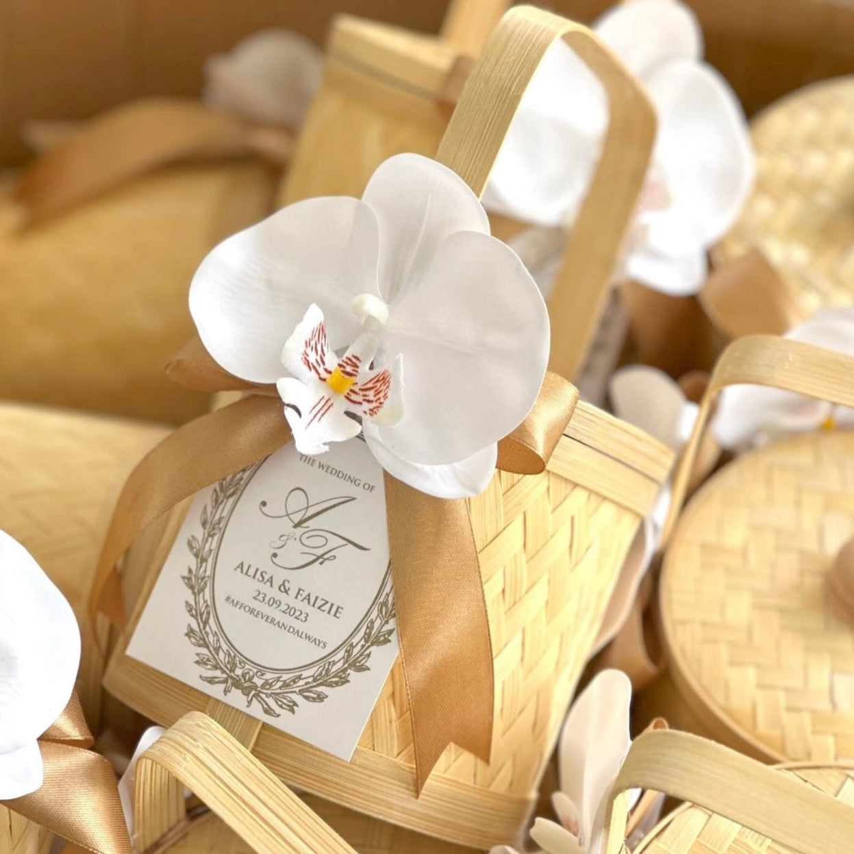 Wedding Doorgift - Bamboo Tiffin "BAKUL ANYAMAN"