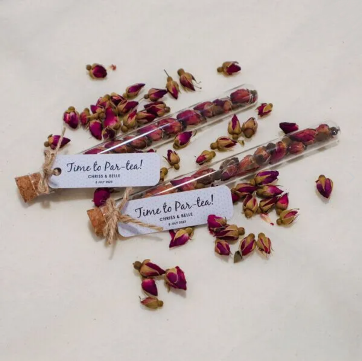 Wedding Doorgift - Flower Tea Tube